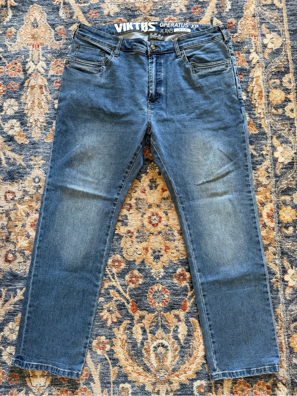 Men’s Viktos Operatus XP bootcut jeans medium blue 36 x 30 tactical
